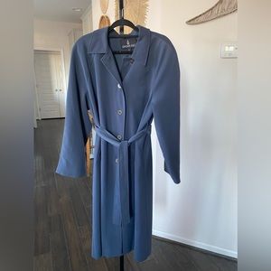 London Fog Blue Long Trench Coat ❤️